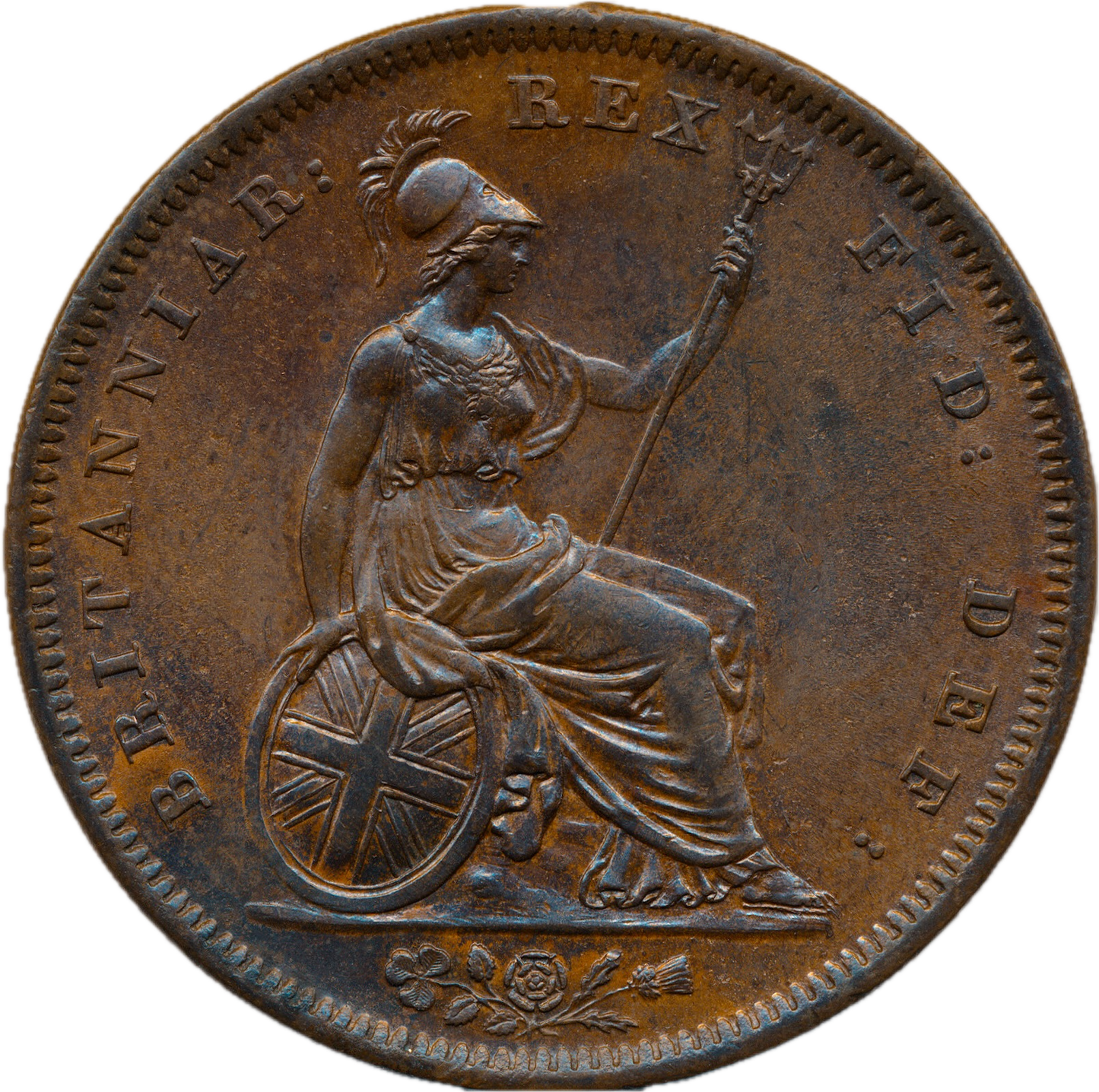 1826 Penny Thin central line S3823 BMC 1425 Scarce GEF