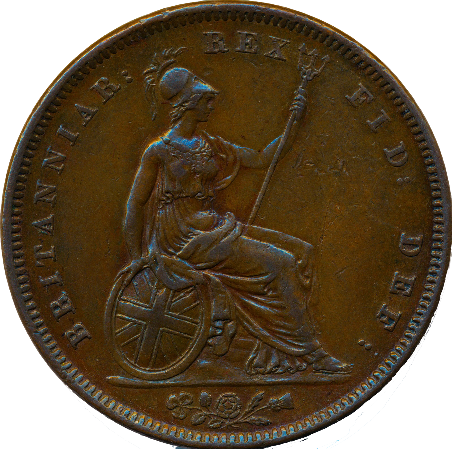 1831 Penny W.W S3846 BMC 1458* Extremely rare GVF/EF