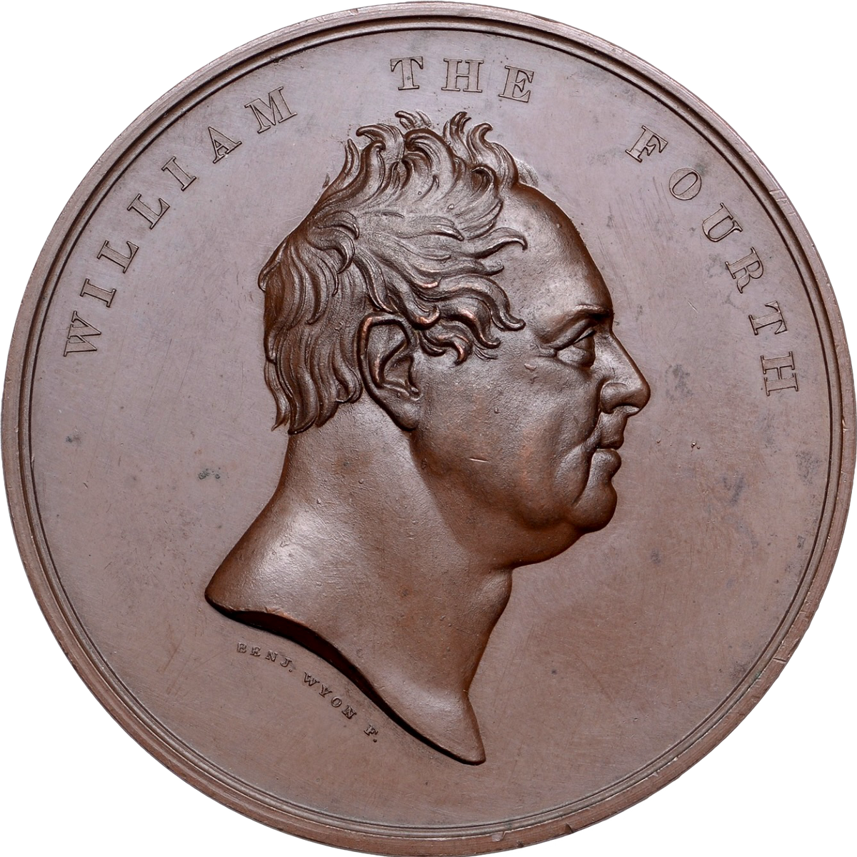 1831 Opening of London Bridge 51mm bronze medal by B Wyon BHM 1544 E 1245