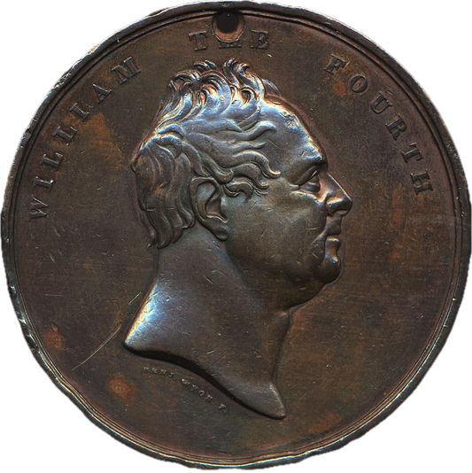 1831 Opening of London Bridge 51mm bronze medal by B Wyon BHM 1544