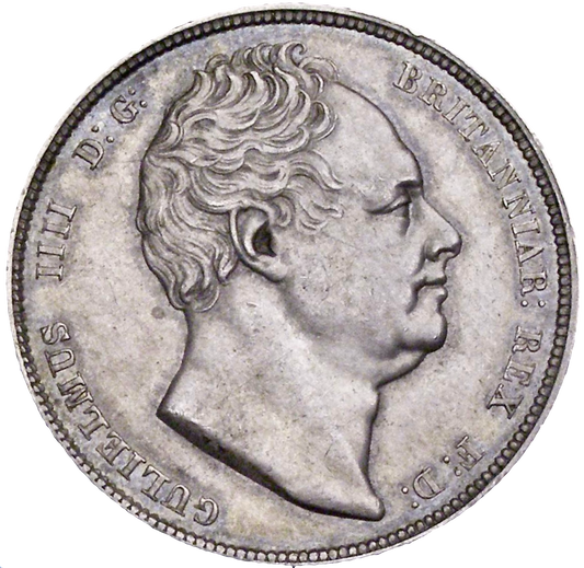 1834 Halfcrown S3834A ESC 2474 WW in capitals Rare AUNC