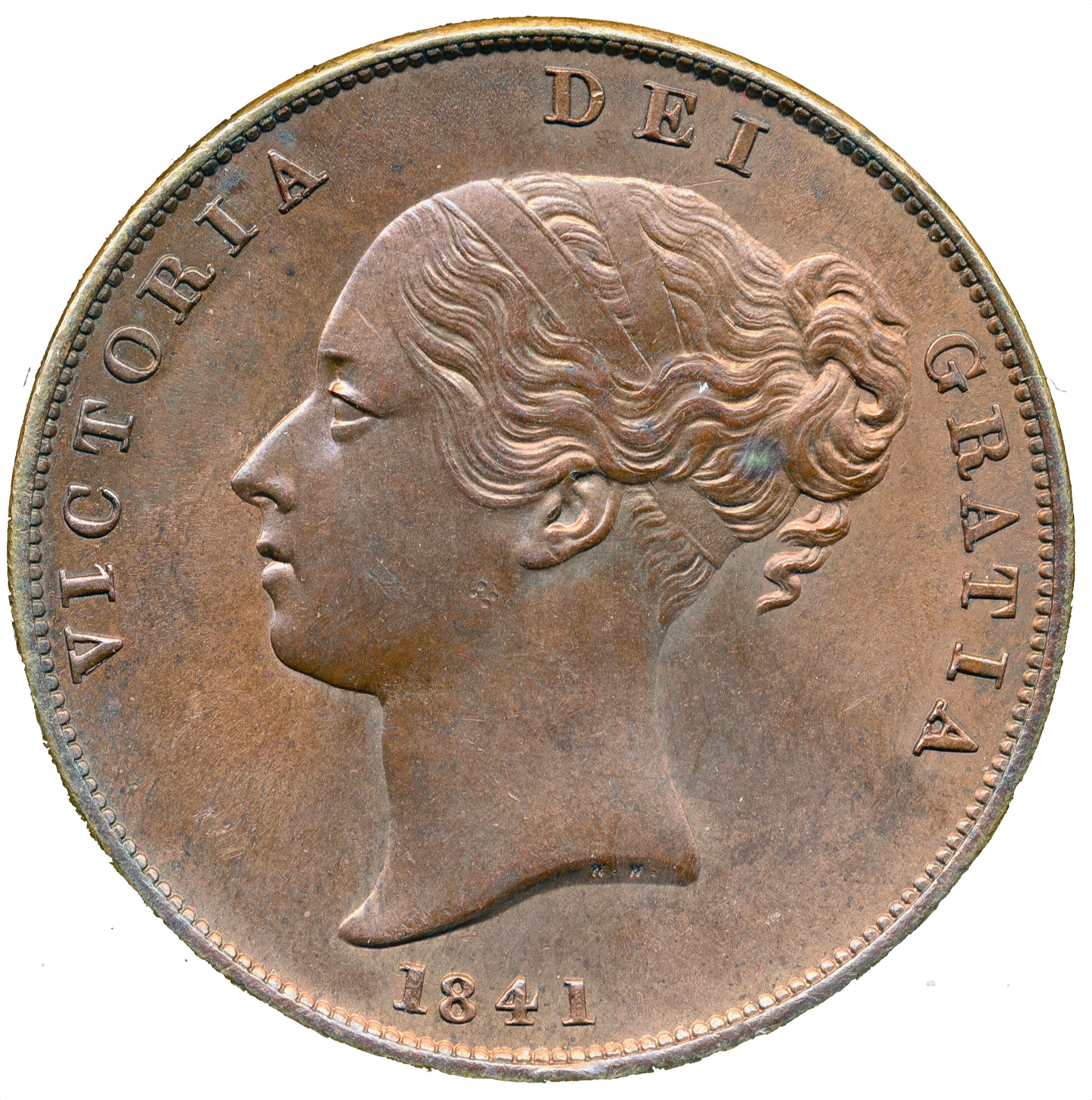1841 Penny S3948 BMC 1484 No colon after REG UNC