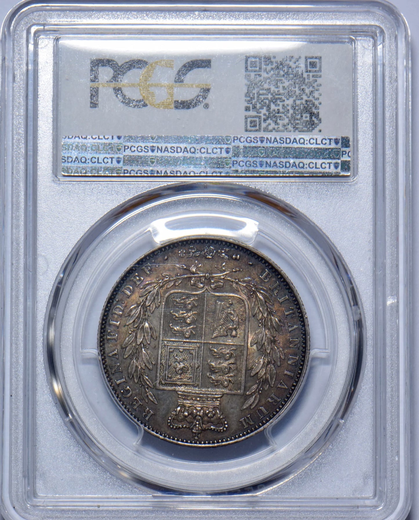 1844 Halfcrown S3888 ESC 2720 Serif 4 UNC MS61