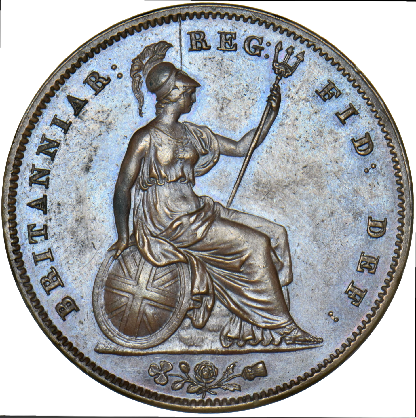 1848/7 Penny S3948 BMC 1495 Scarce UNC