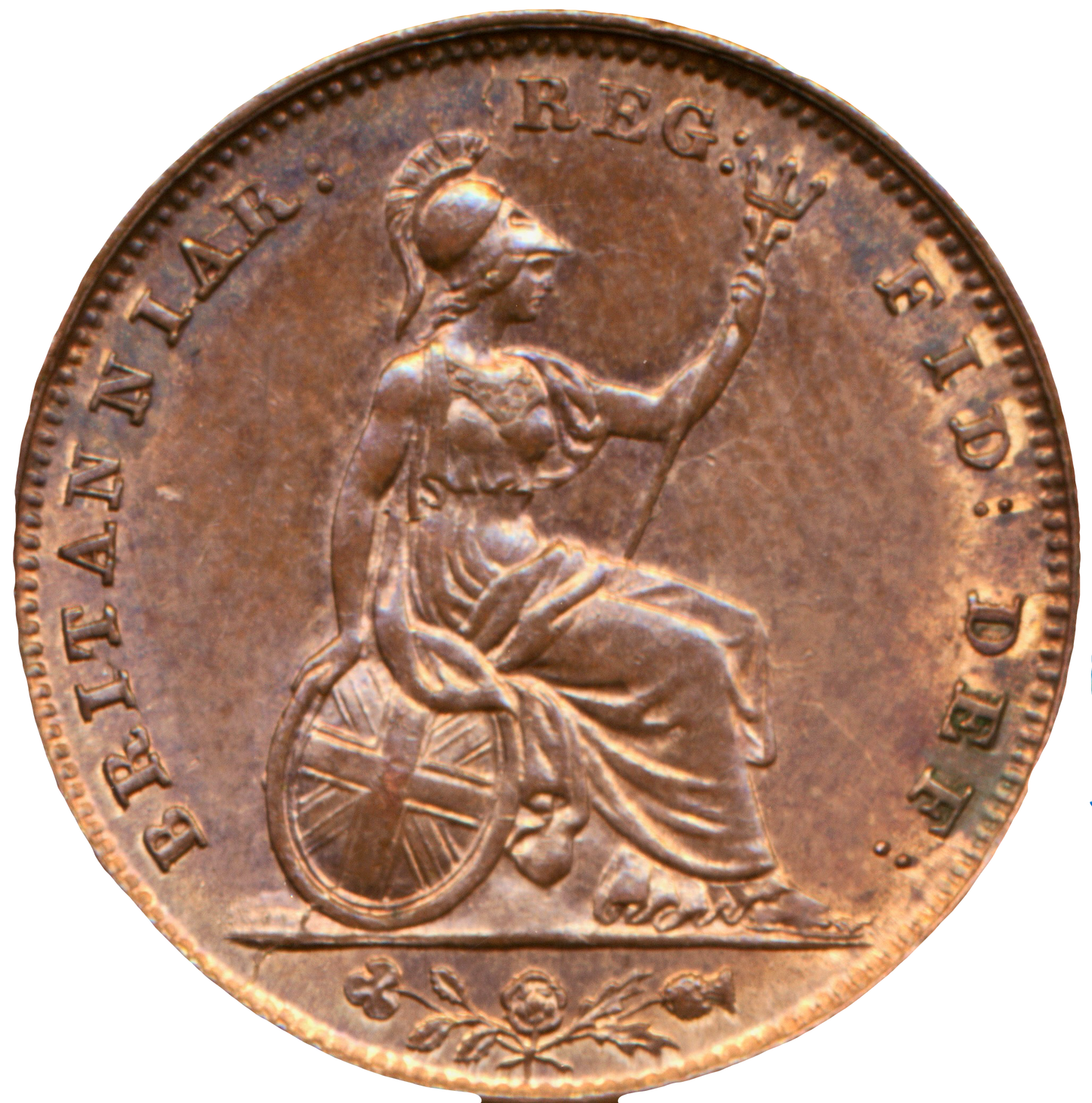1848 Farthing S3950 BMC 1569 Scarce GEF