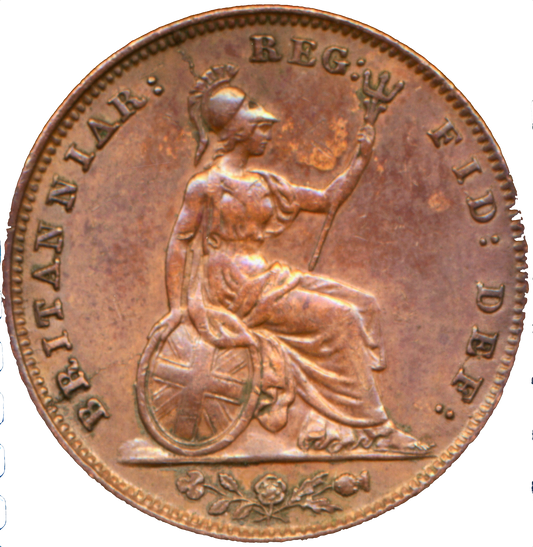 1849 Farthing S3950 BMC 1570 Scarce GVF
