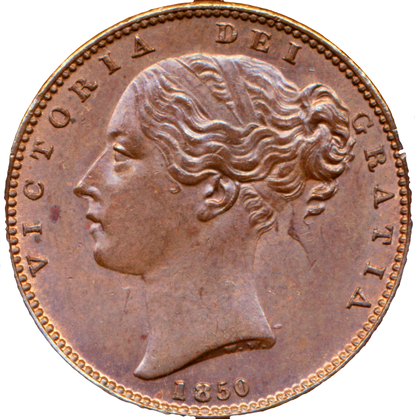 1850 Farthing S3950 BMC 1571 Scarce AUNC