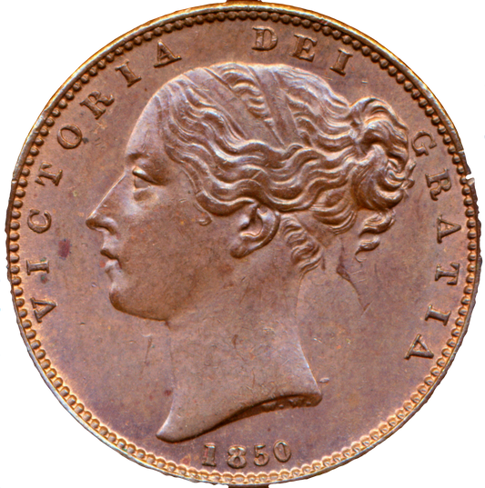 1850 Farthing S3950 BMC 1571 Scarce AUNC