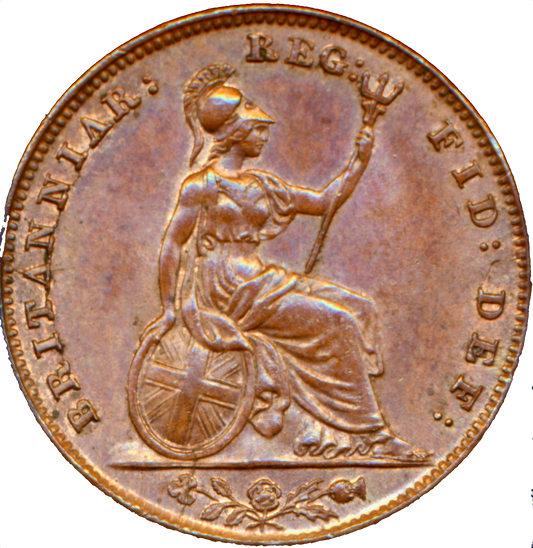 1851 Farthing S3950 BMC 1572 Scarce AUNC