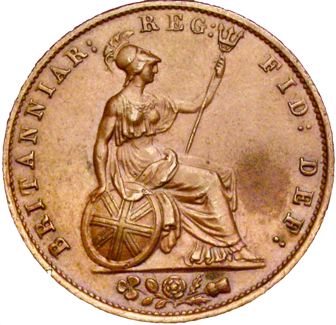 1853/2 Halfpenny S3949 BMC 1538 Very rare AUNC