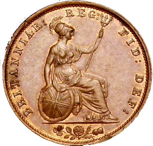 1853 Halfpenny S3949 BMC 1539 UNC