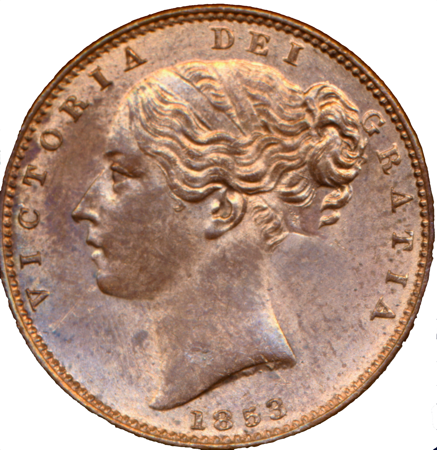 1853 Farthing S3950 BMC 1575 UNC