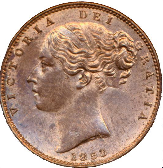 1853 Farthing S3950 BMC 1575 UNC