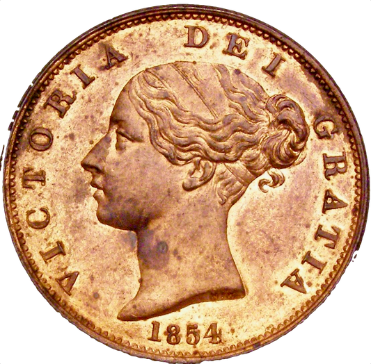 1854 Halfpenny S3949 BMC 1542 UNC