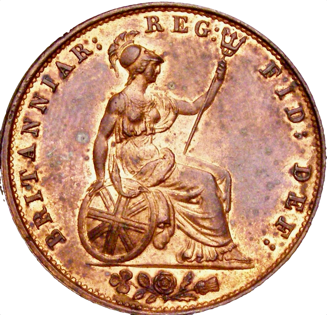 1854 Halfpenny S3949 BMC 1542 UNC