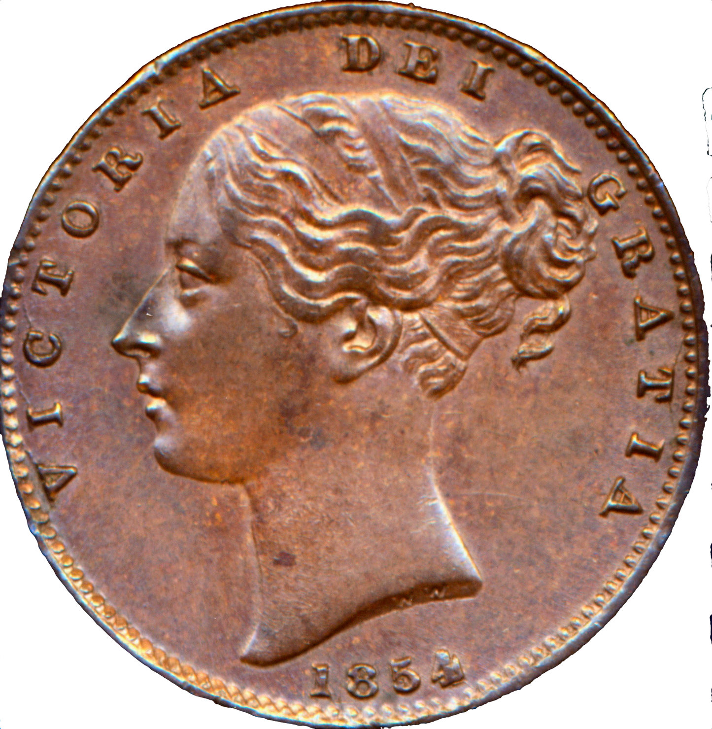 1854 Farthing S3950 BMC 1580 AUNC