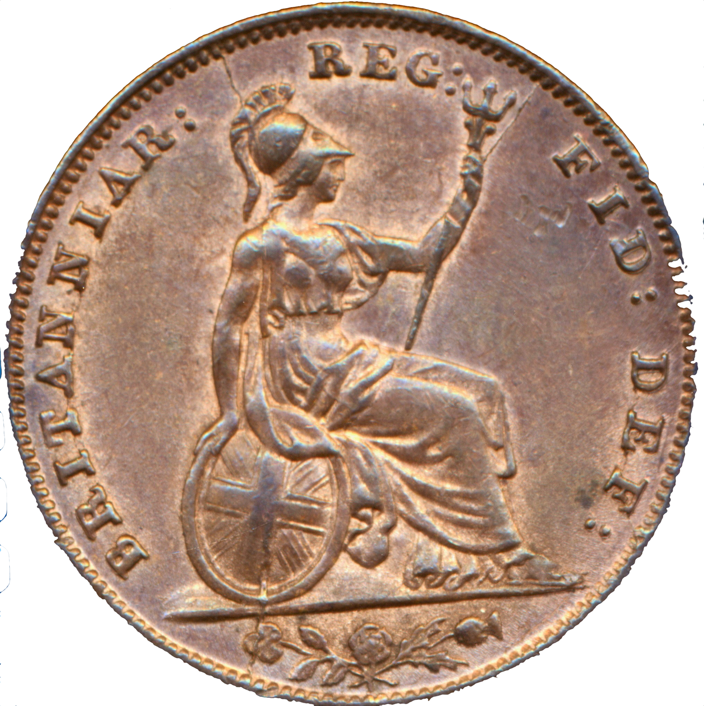 1854 Farthing S3950 BMC 1580 AUNC
