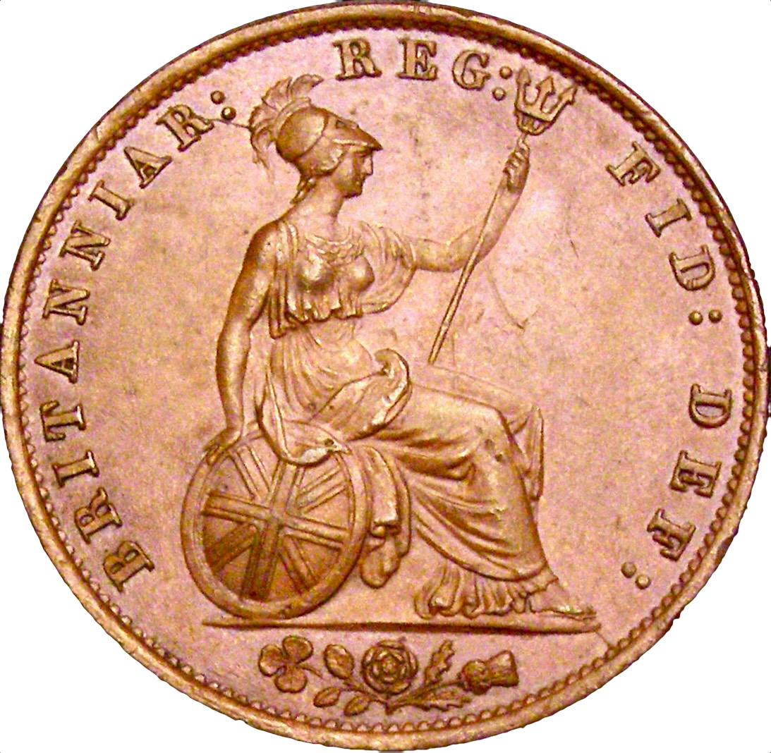 1855 Halfpenny S3949 BMC 1543 UNC