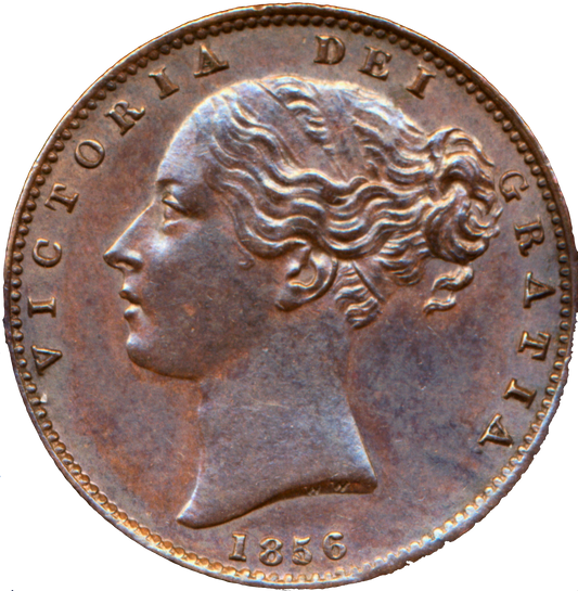1856 Farthing S3950 BMC 1583 Scarce AUNC