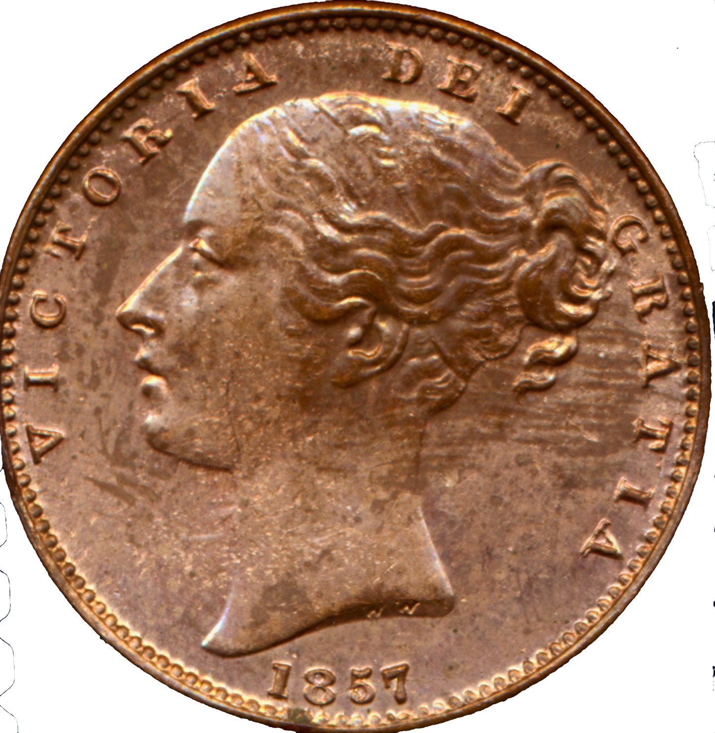 1857 Farthing S3950 BMC 1585 UNC