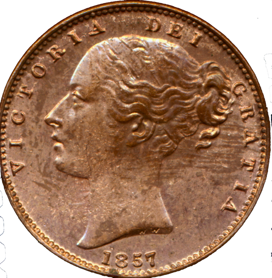 1857 Farthing S3950 BMC 1585 UNC