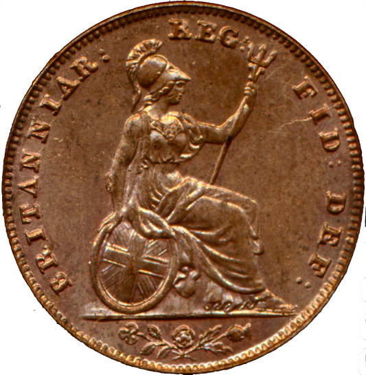 1857 Farthing S3950 BMC 1585 UNC