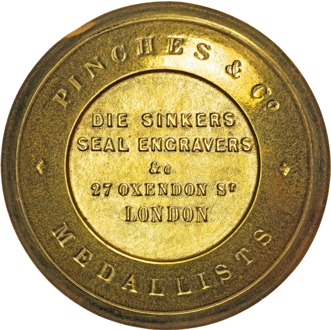 1857 Exhibition of Art Treasures, Manchester 63mm white metal by Pinches BHM 2605 E1513a