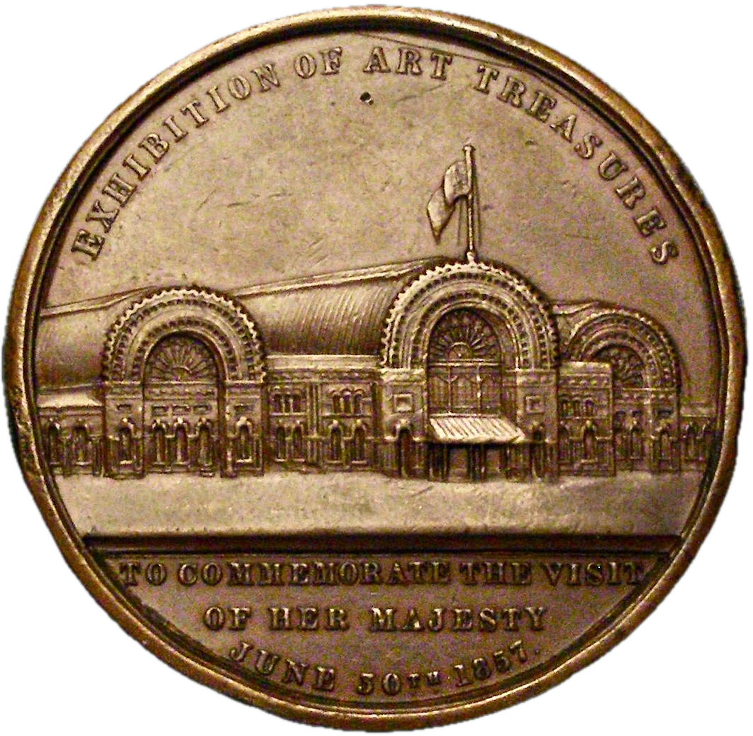 1857 Exhibition of Art Treasures, Manchester 41mm bronze BHM 2607