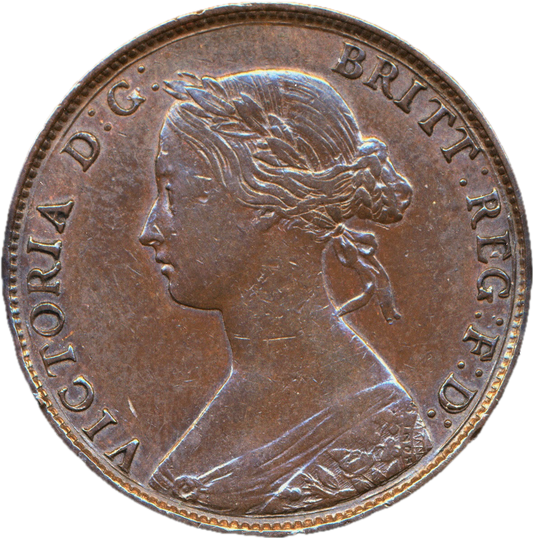 1861 Halfpenny F274 VF