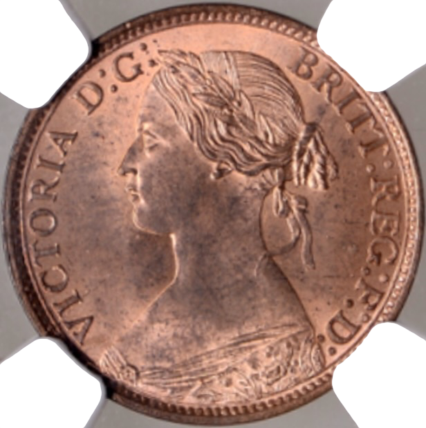 1862 Farthing S3958 F 507 UNC MS65RB