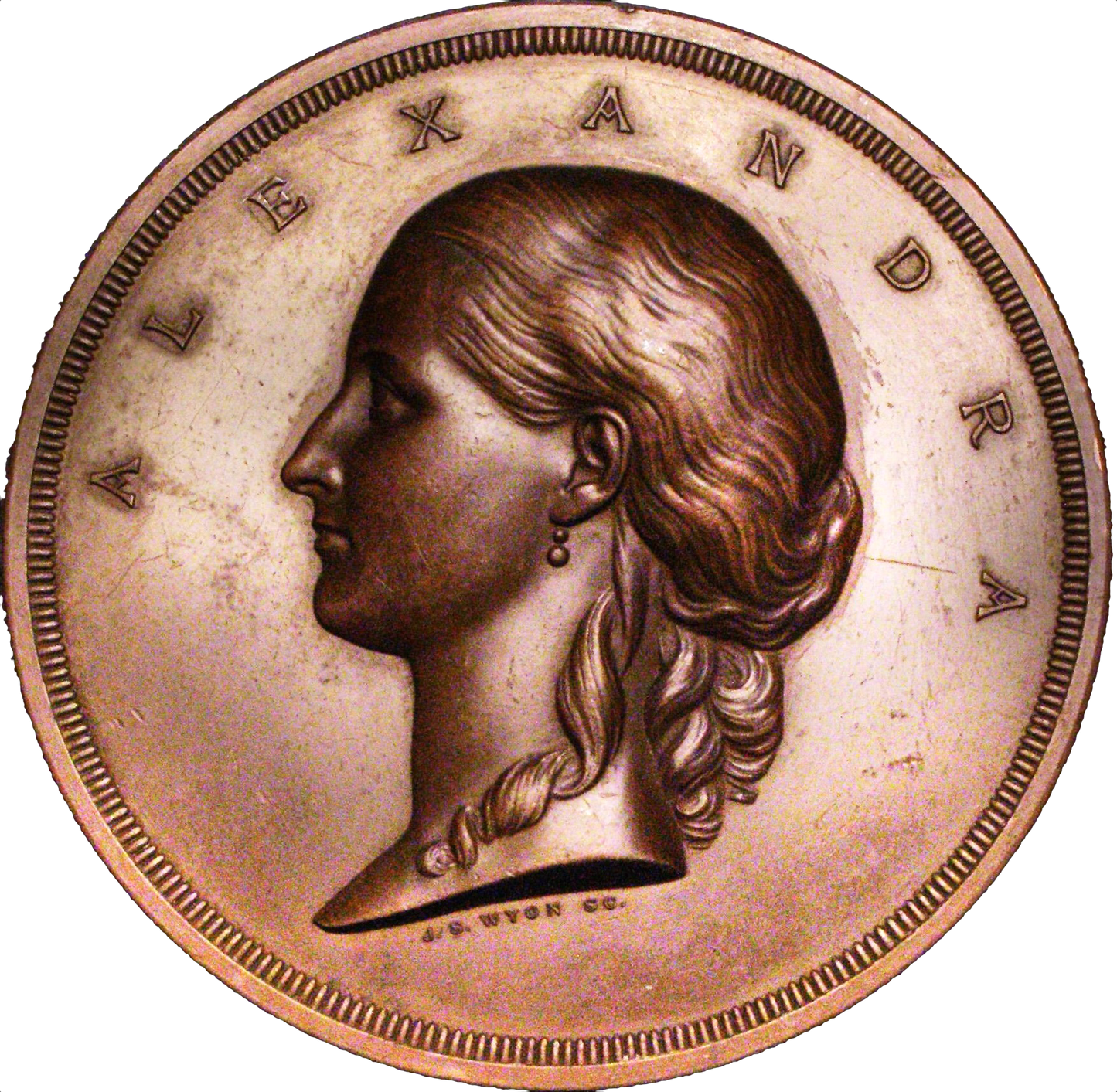 1863 Princess Alexandra, entry into London 76mm bronze medal BHM 2783 E1561