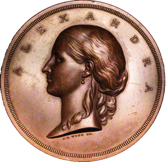 1863 Princess Alexandra, entry into London 76mm bronze medal BHM 2783 E1561