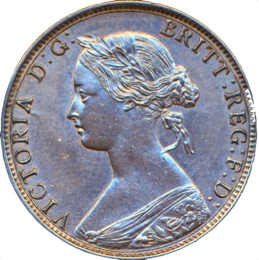 1864 Halfpenny F295 GEF