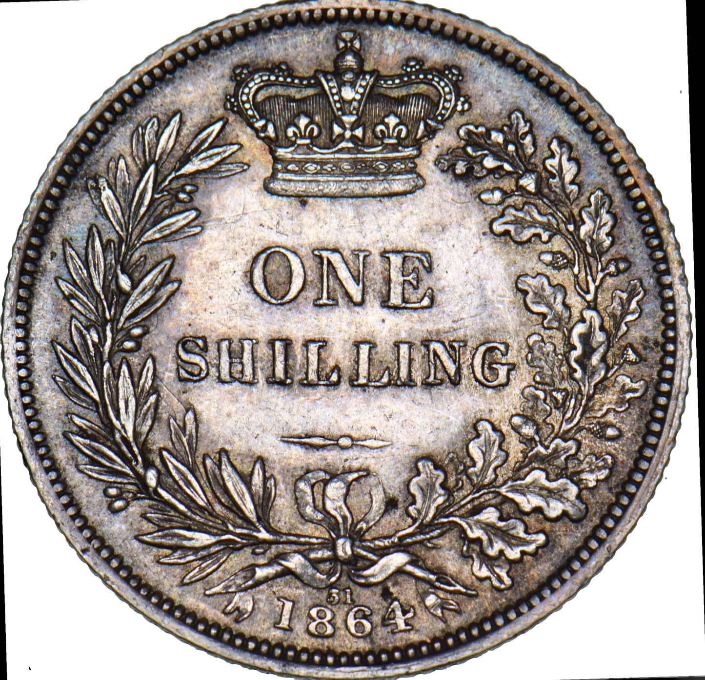1864 Shilling S3905 ESC 3024 NEF
