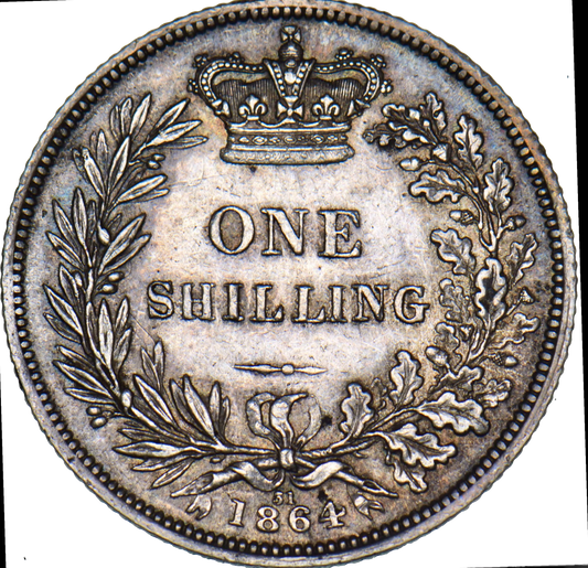 1864 Shilling S3905 ESC 3024 NEF