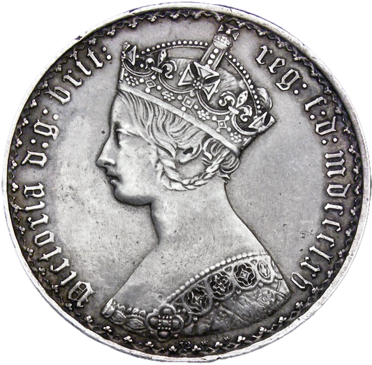 1865 Florin S3892 No stop after date ESC 2857 Rare NEF/EF
