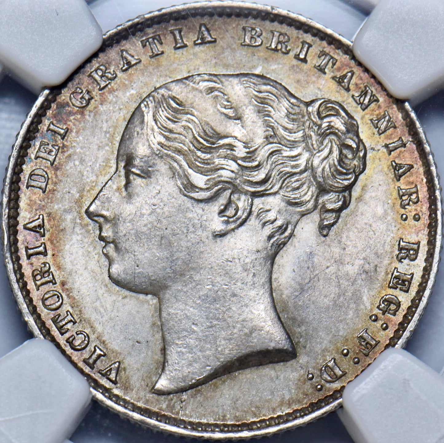 1865 Shilling S3905 ESC 3025 UNC MS62