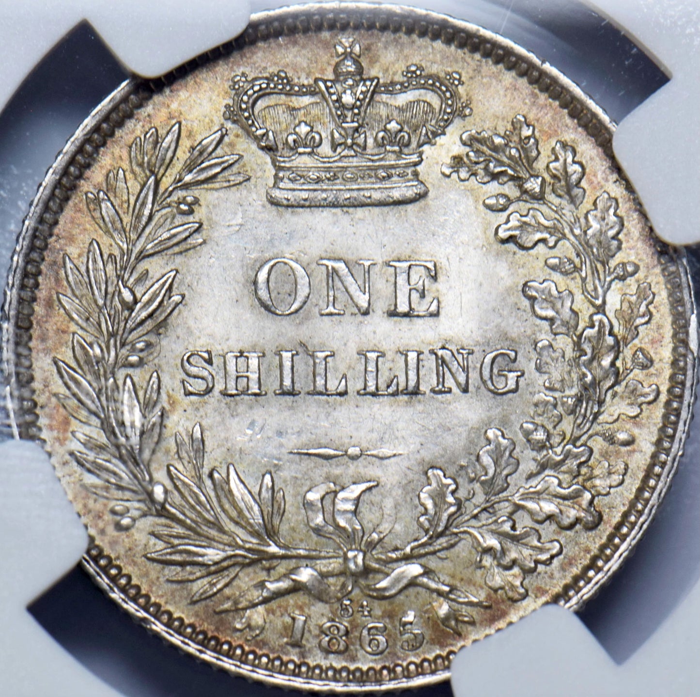 1865 Shilling S3905 ESC 3025 UNC MS62
