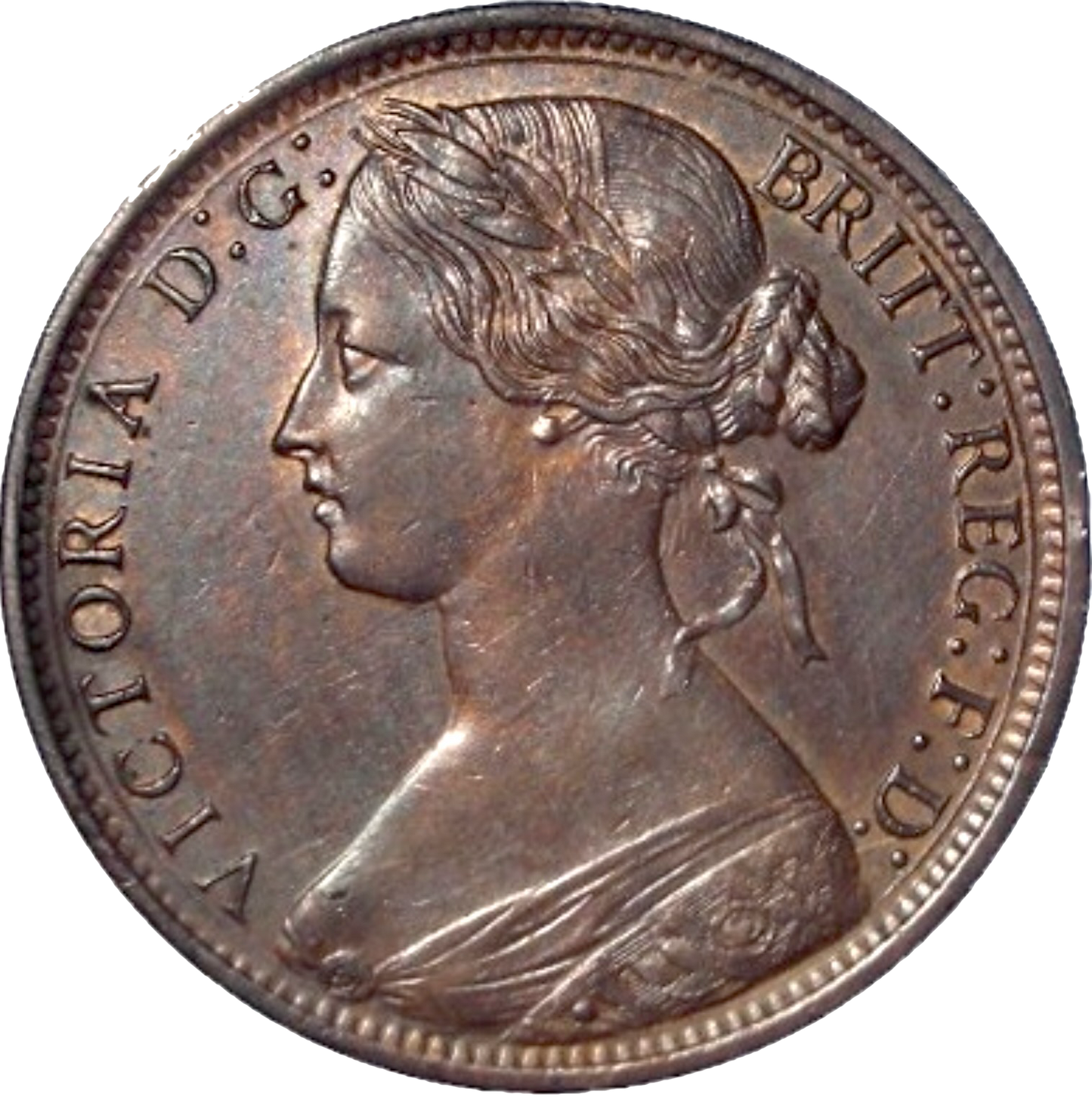 1870 Penny F60 GEF