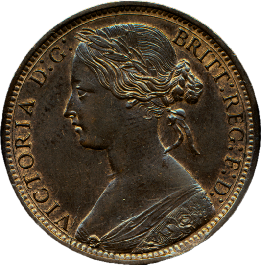 1872 Penny F62 UNC