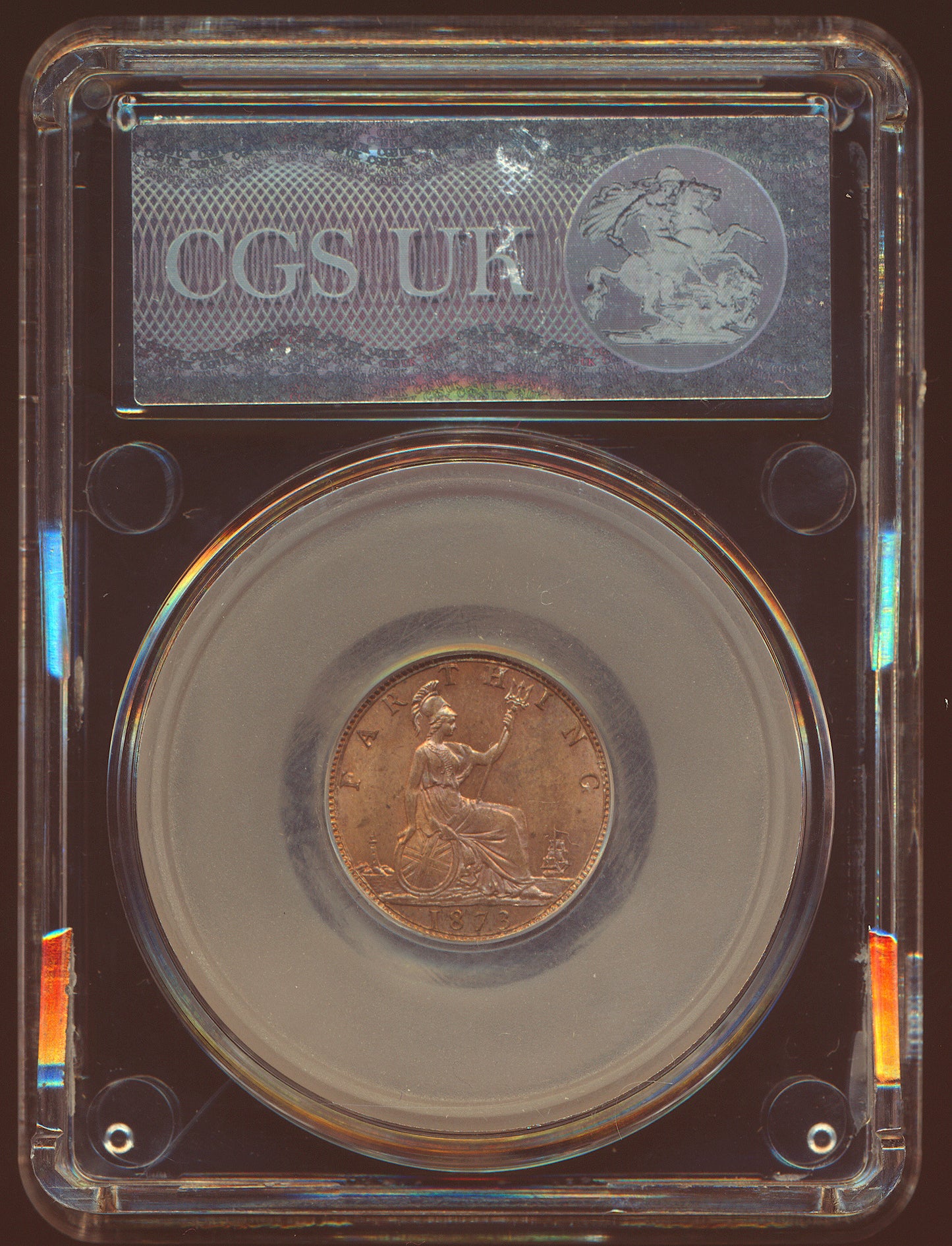 1873 Farthing S3958 F 524 Low 3 CGS82 UNC