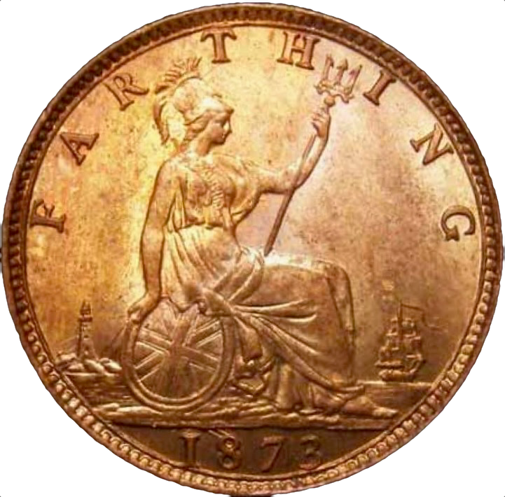 1873 Farthing S3958 F 524 Low 3 CGS82 UNC