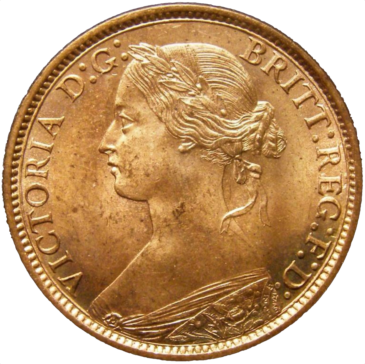 1873 Farthing S3958 F 524 Low 3 LCGS85 UNC