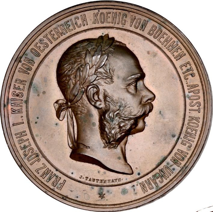 1873 AUSTRIA International Exposition Vienna 70mm bronze medal