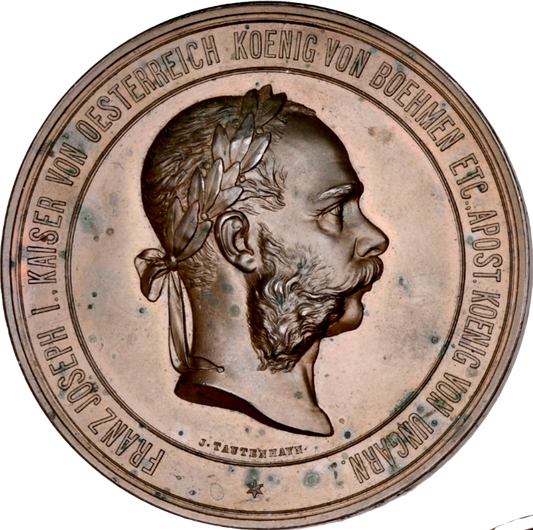 1873 AUSTRIA International Exposition Vienna 70mm bronze medal