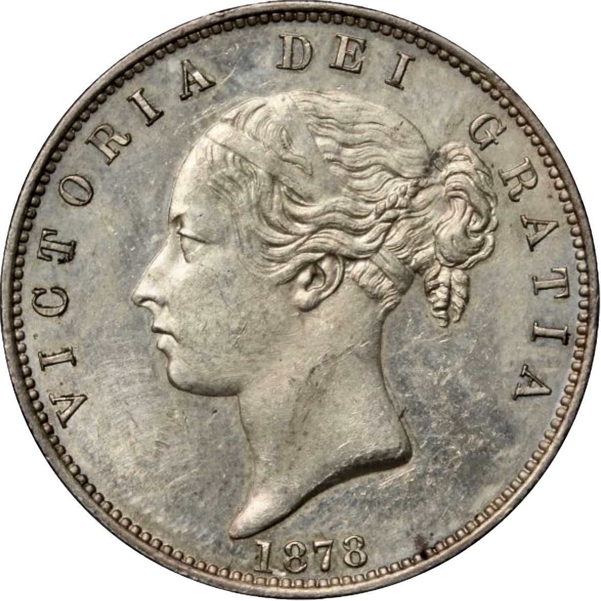 1878 Halfcrown S3889 ESC 2751 Scarce GEF