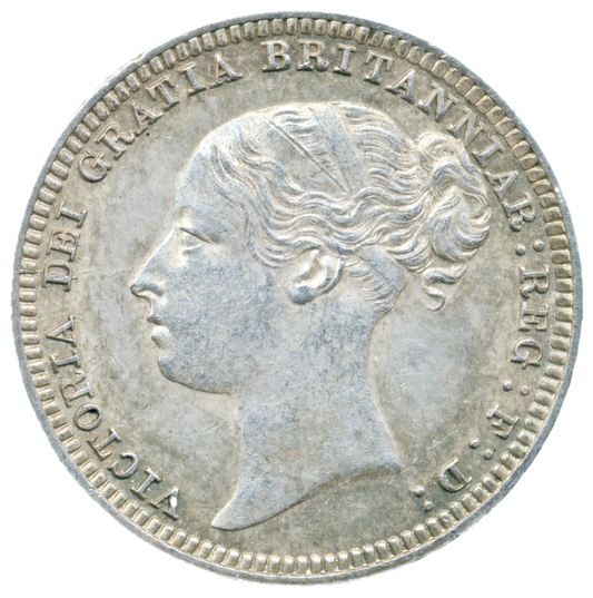 1879 Sixpence Second young head No die number S3911 ESC 3244 Rare UNC