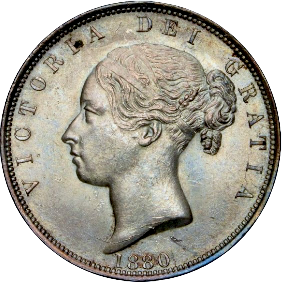 1880 Halfcrown S3889 ESC 2756 Scarce UNC