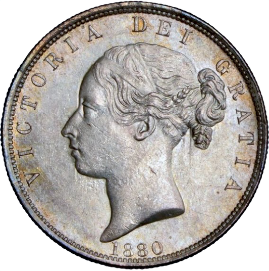1880 Halfcrown S3889 ESC 2756 Scarce UNC MS 63