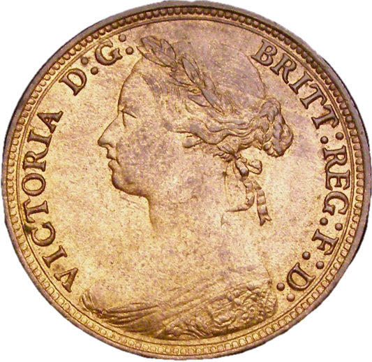 1880 Halfpenny F 340 Rare (R12) UNC